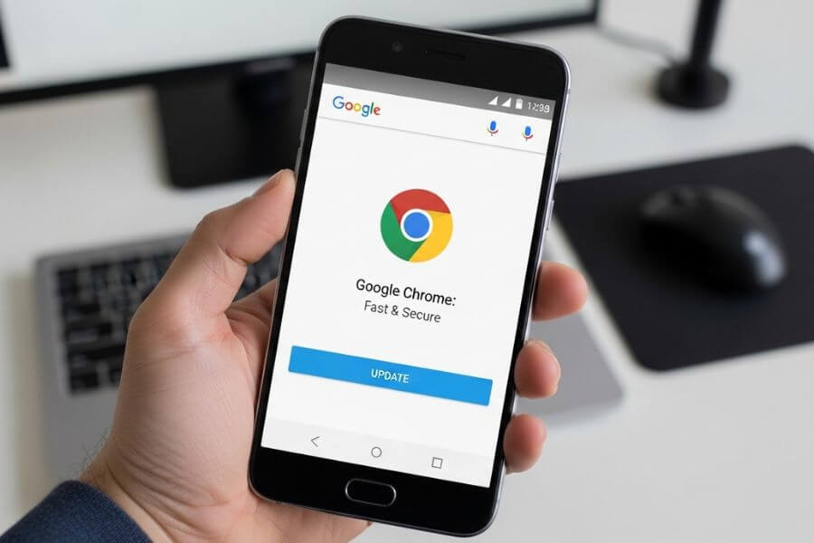 Google Chrome on Android: How to update.