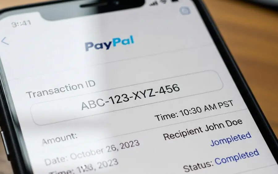 paypal transaction id