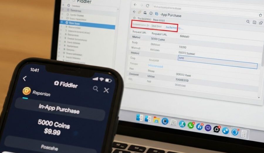 android in-app purchase hack with fiddler