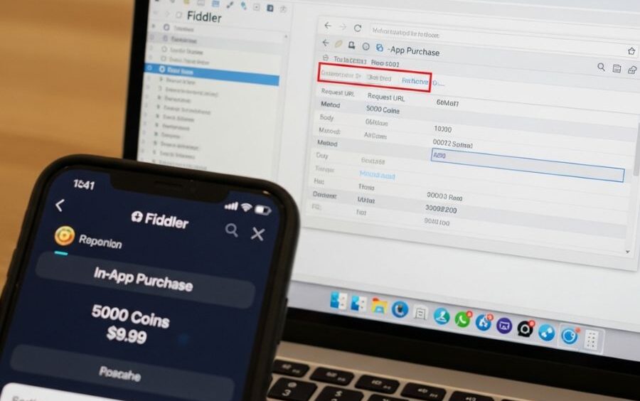 android in-app purchase hack with fiddler